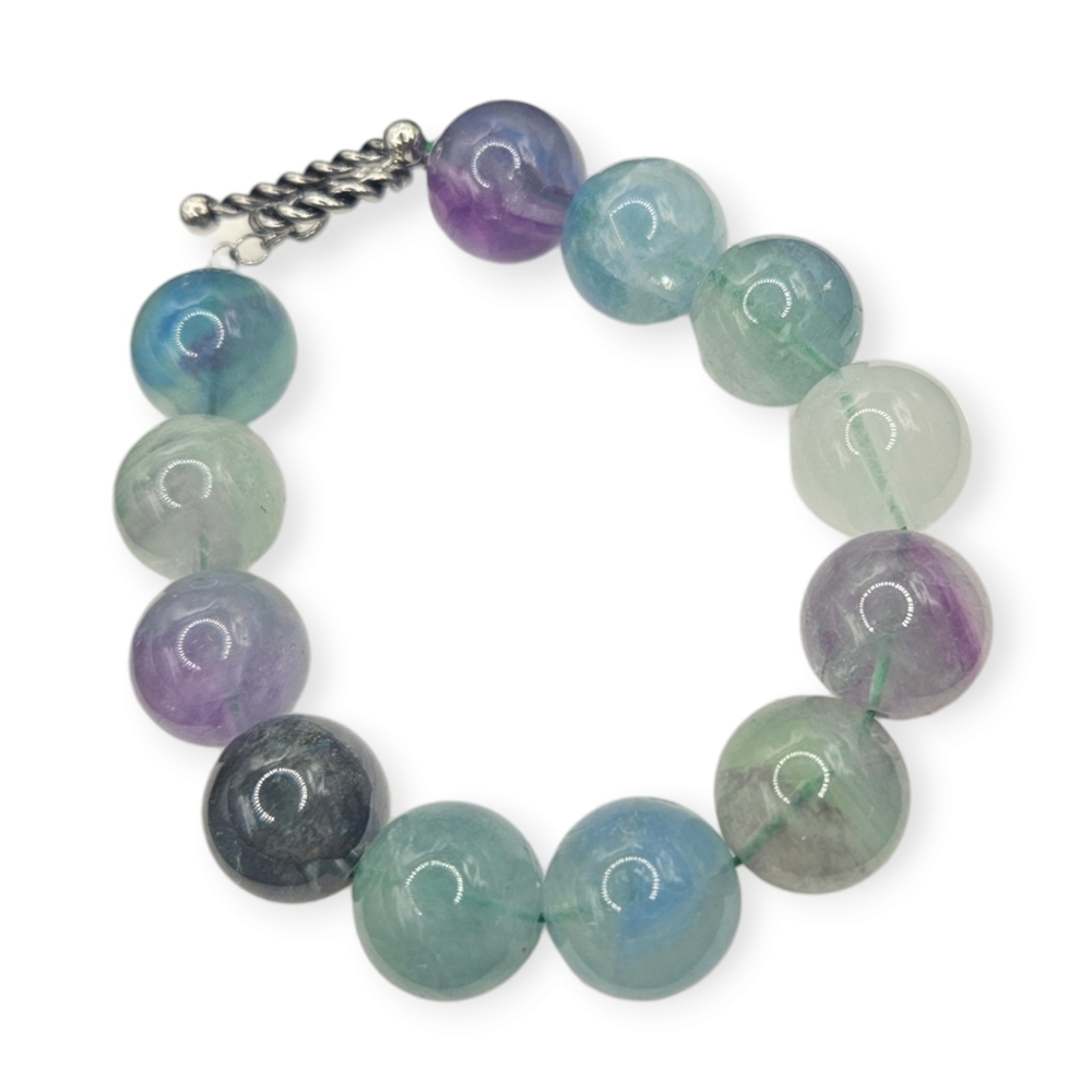 Multi-colored Fluorite Bracelet